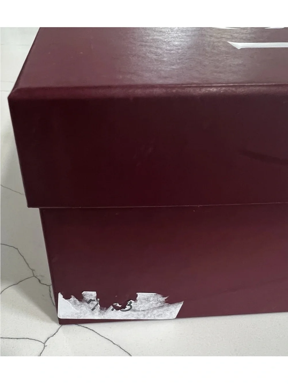 Gucci Authentic Empty Shoe Box Set w/ 2 new Dust Bags Red Burgundy Mens Sneakers